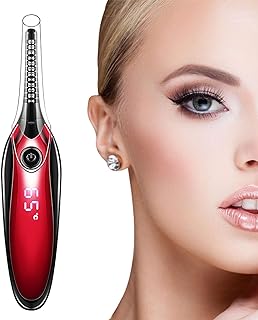Liangjia Electric and Heated Eyelash Curler Mini USB Eye Lash Curling,Natural Long-lasting Eye Beauty Makeup Tools,Clip with LED Display 4 Temperature Gears Quick Heating【2020 NEWE