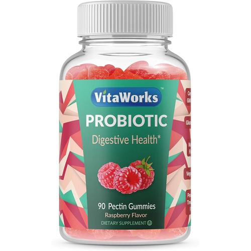  Lifeable Probiotics - 2 Billion CFU - Great Tasting Natural Flavor Gummy Supplement - Gluten Free Vegetarian Probiotic Chewable - for Gut Health and Immune Support - for Adults, Ma