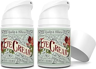 LilyAna Naturals Eye Cream - Eye Cream for Dark Circles and Puffiness, Under Eye Cream, Anti Aging Eye Cream Reduce Fine Lines and Wrinkles, Rosehip and Hibiscus Botanicals - 1.7oz - 2 Pack