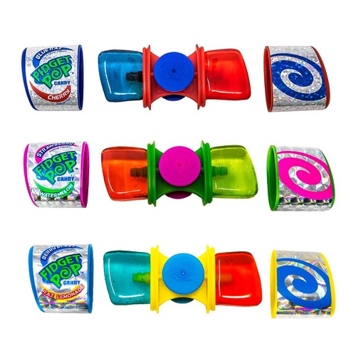  Lindas Lollies Fidget Pop - Spinner with 6 delicious lollipops flavors! Each box contains 18 16g pops