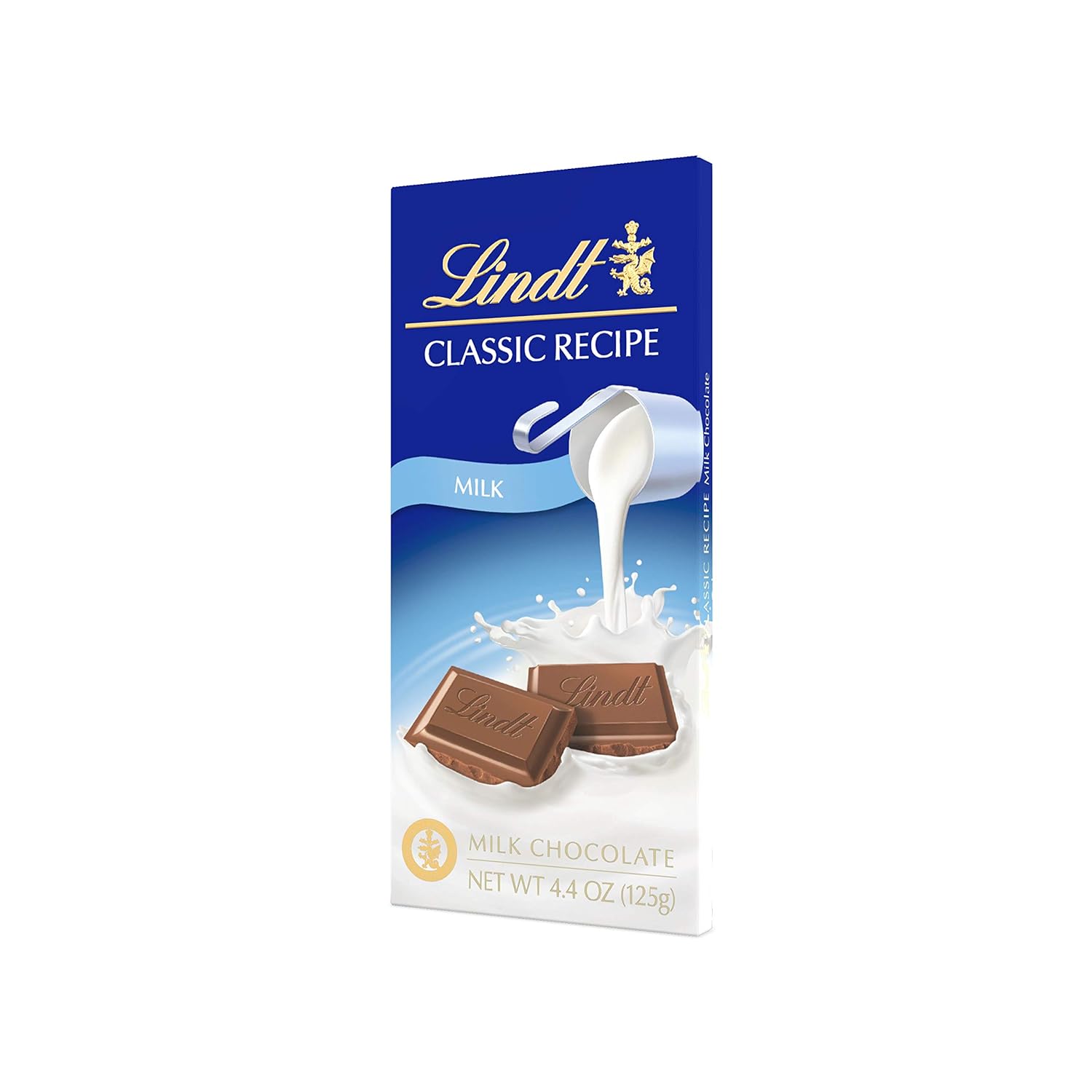 Lindt Classic Recipe Milk Chocolate Bar, 4.4 Ounce (Pack of 12), Packaging May Vary