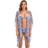 Lucky Brand Blossom Chiffon Robe Cover-Up