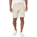 Lucky Brand Linen Space Dye Stripe Flat Front Shorts