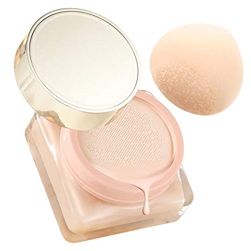  MOMO QUEEN Tined Facail CC Cream Liquid BB Foundation Weightlight Color Brighten Face Tones Moisturizer Primer Hides Face Pores for Girls Dry Skin with Makeup Sponge (13g)