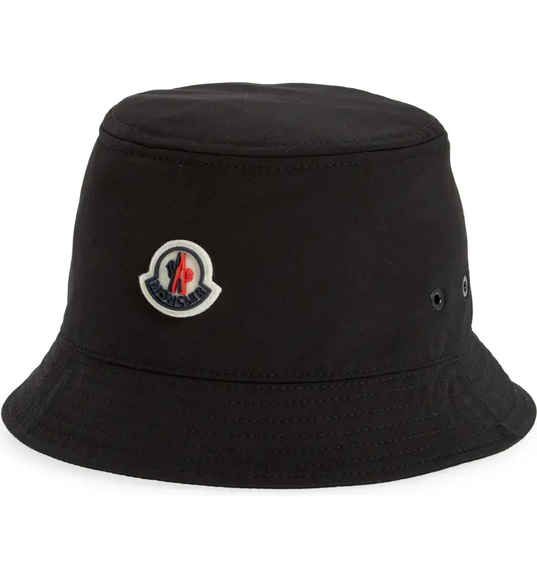 몽클레르 Moncler Logo Patch Bucket Hat_BLACK