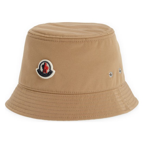 몽클레르 Moncler Logo Patch Bucket Hat_TAN