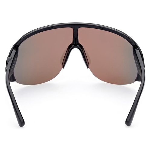 몽클레르 Moncler Mirrored Shield Sunglasses_SHINY BLACK / BROWN MIRROR