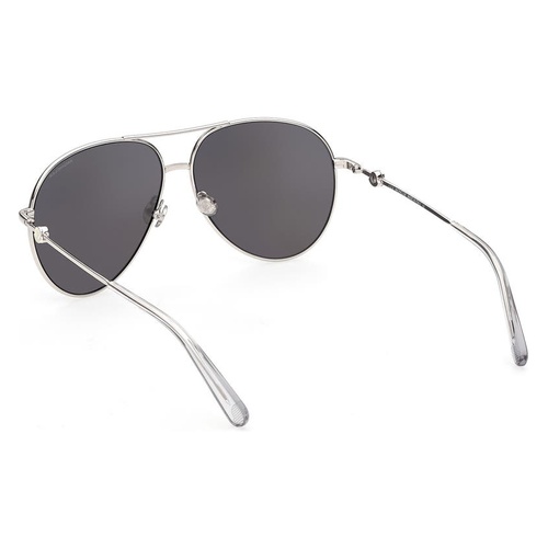 몽클레르 Moncler 60mm Mirrored Polarized Pilot Sunglasses_SHINY PALLADIUM / SMOKE MIRROR