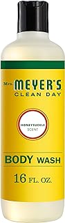 Mrs. Meyers Clean Day Moisturizing Body Wash, Cruelty Free and Biodegradable Formula, Honeysuckle Scent, 16 oz
