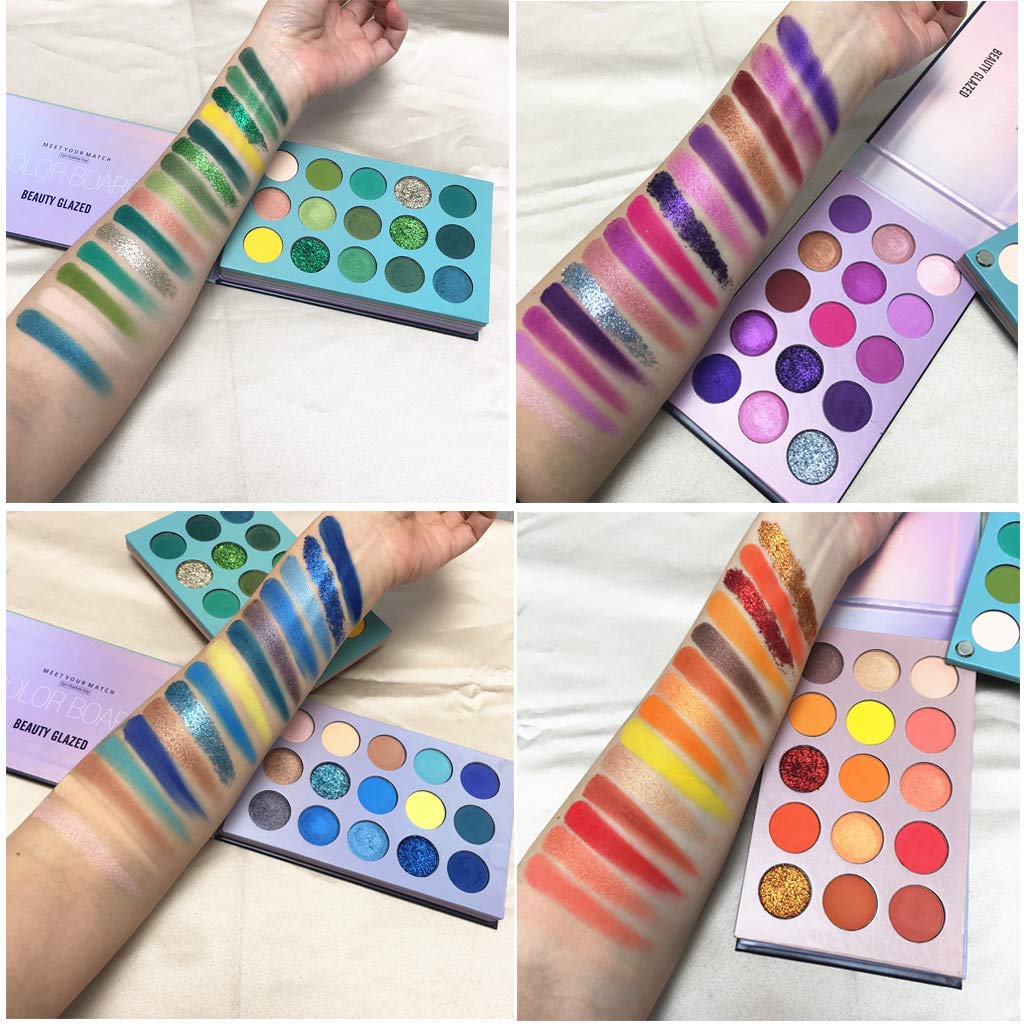  MYUANGO Color Board Eyeshadow Palette Eyes Shadow 60 Color Makeup Palette Highlighters Eye Make Up High Pigmented Professional Eye Shadow Mattes and Shimmers Long Lasting Blendable Waterpr