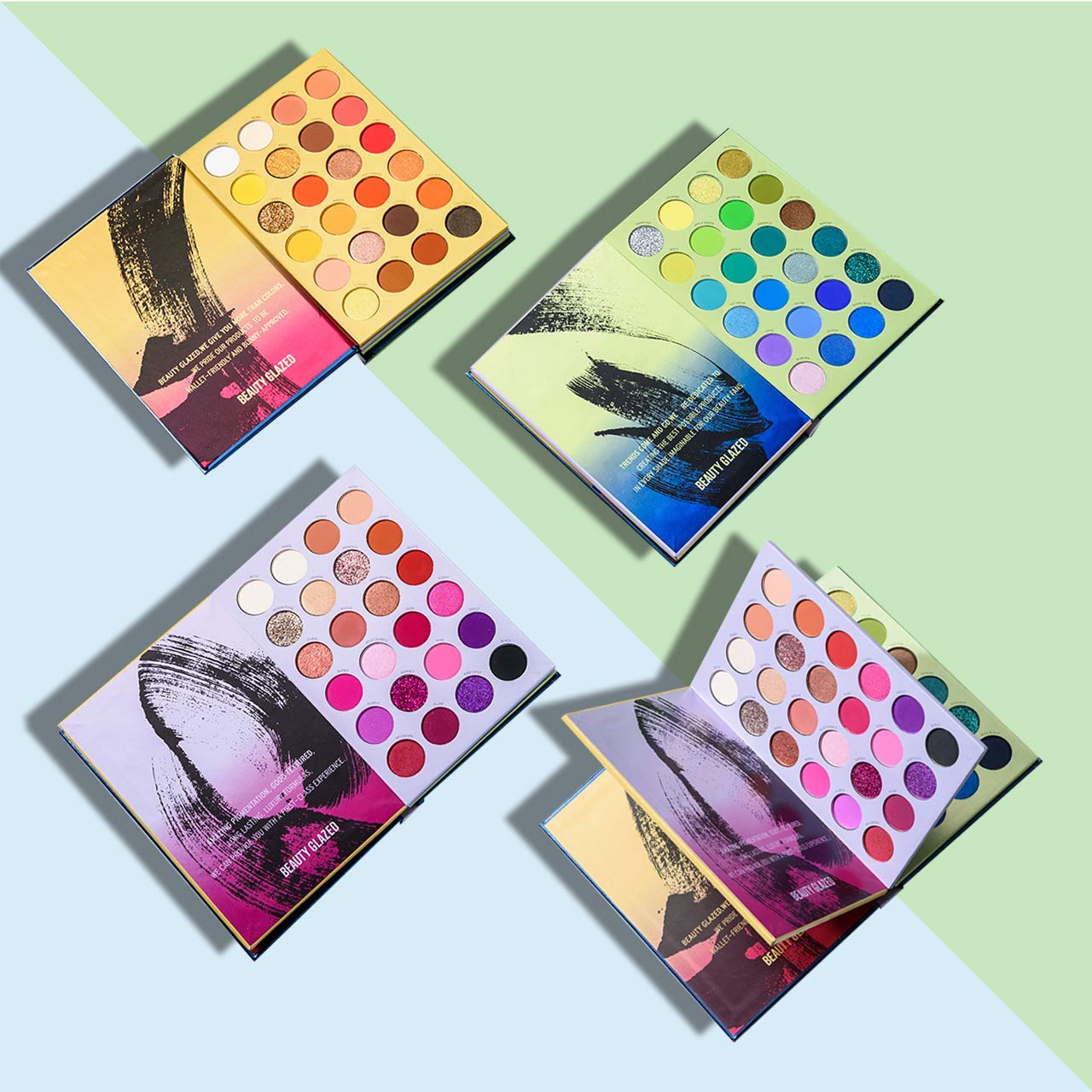  MYUANGO Eyeshadow Makeup Palette All In One Makeup Set 3 Layers Pigmented 72 Colors Color Shades Palette Make Up Eye Shadow Waterproof Long Lasting Pallet