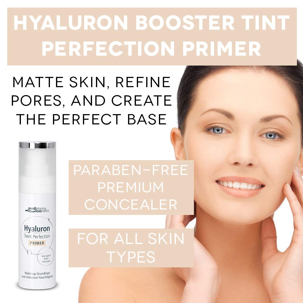  MediPharma Cosmetics Hyaluron Booster Tint Perfection Primer - Provides Even Complexion & Moisture - Reduces Wrinkles & Pores - Suitable For All Skin Types - 30 ML