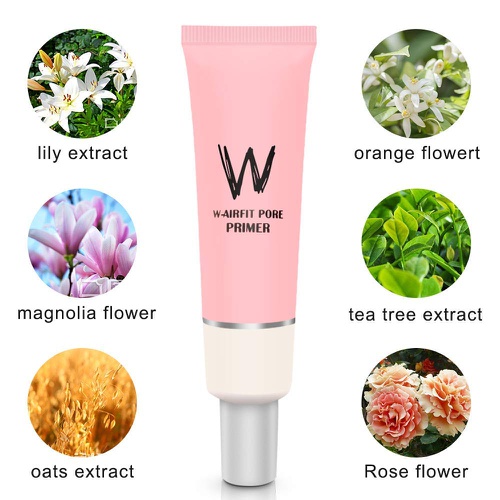  Mianyang Pore Primer Face Makeup Base, Pink Isolation Cream Invisible Pore, Big Cover Acne Marks, Smooth Skin, Oil Control Moisturizing Essence Concealer Foundation-35g (35g)