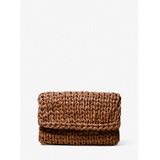 Michael Kors Collection Carly Hand-Knit Leather Envelope Clutch