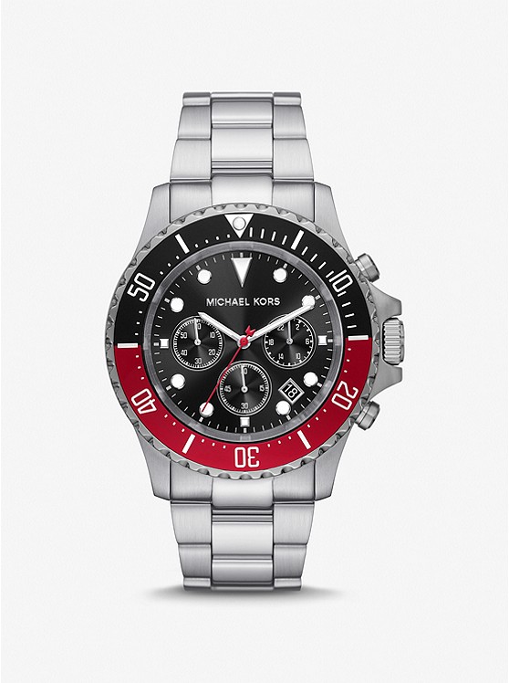 Michael Kors Oversized Everest Silver-Tone Watch