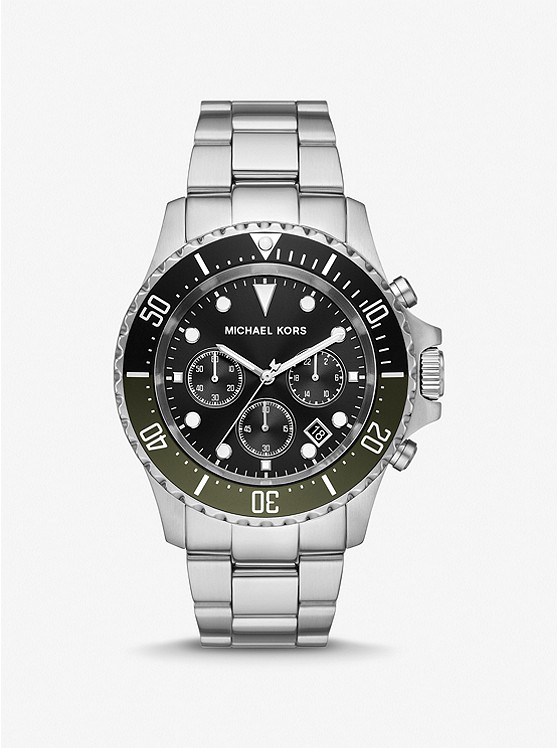 Michael Kors Oversized Everest Silver-Tone Watch