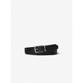 Michael Kors Mens Logo Embossed Leather Belt