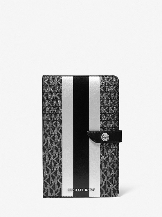 MICHAEL Michael Kors Medium Metallic Logo Stripe Notebook