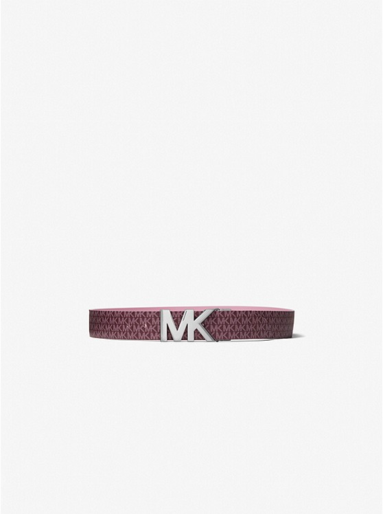 MICHAEL Michael Kors Reversible Logo and Leather Waist Belt