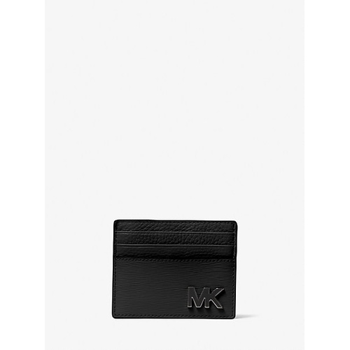 마이클코어스 Michael Kors Mens Hudson Two-Tone Leather Zip-Around Card Case