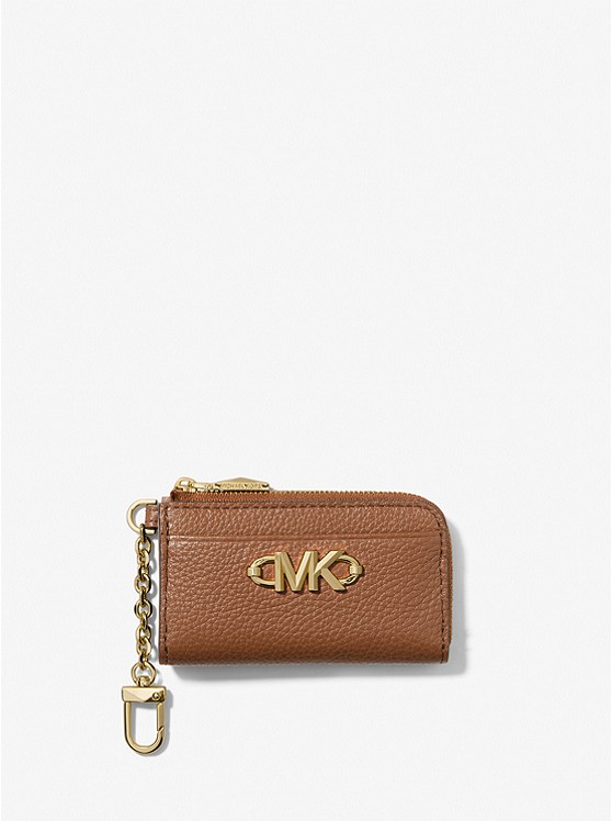 MICHAEL Michael Kors Piper Pebbled Leather Zip Card Case