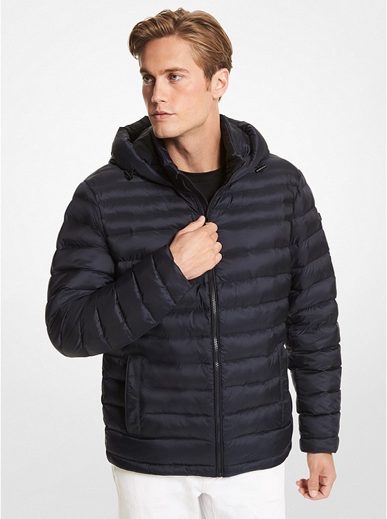 Michael Kors Mens Packable Quilted Puffer Jacket