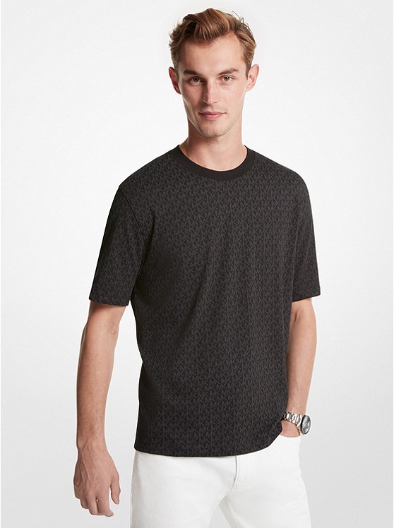 Michael Kors Mens Oversized Logo Cotton T-Shirt
