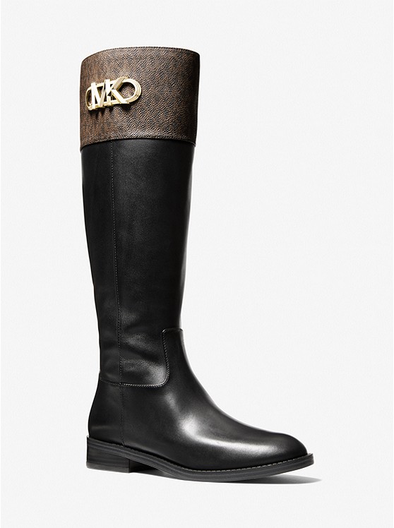 MICHAEL Michael Kors Parker Logo and Leather Boot