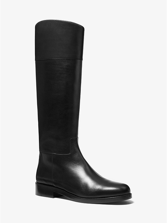 Michael Kors Collection Braden Leather Riding Boot