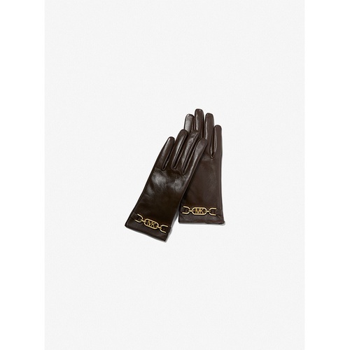마이클코어스 MICHAEL Michael Kors Logo Leather Gloves