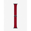 Michael Kors Red-Coated Stainless Steel Strap For Apple Watch