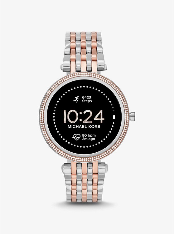 Michael Kors Gen 5E Darci Pave Two-Tone Smartwatch