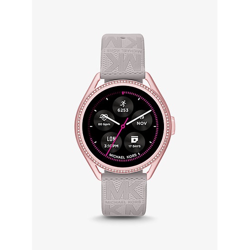 마이클코어스 Michael Kors Access Gen 5E MKGO Two-Tone and Logo Rubber Smartwatch