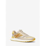 Michael Kors Mens Dax Logo and Leather Trainer