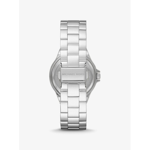 마이클코어스 Michael Kors Lennox Pave Logo Silver-Tone Watch