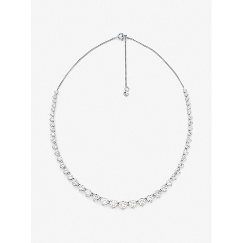 마이클코어스 Michael Kors Sterling Silver Crystal Necklace