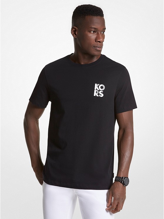 마이클코어스 Michael Kors Mens Logo Cotton T-Shirt
