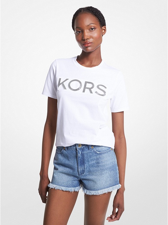 MICHAEL Michael Kors Logo Organic Cotton T-Shirt