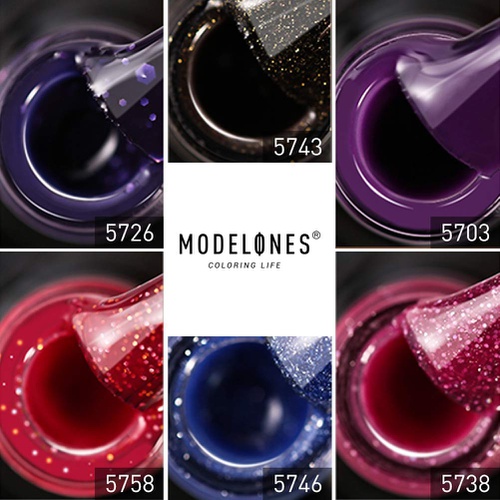  Modelones Mood Gel Nail Polish Set Temperature Color Changing Gel Colors Collection Red Blue Glitter Gel Polish Soak Off 6 Colors Christmas Gifts New Year Holiday Salon DIY at Home