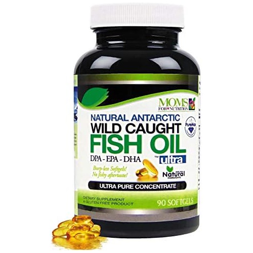  Moms For Nutrition Wild Caught Omega 3 Fish Oil DPA-EPA-DHA 2,900 Milligram Fish Oil Supplement