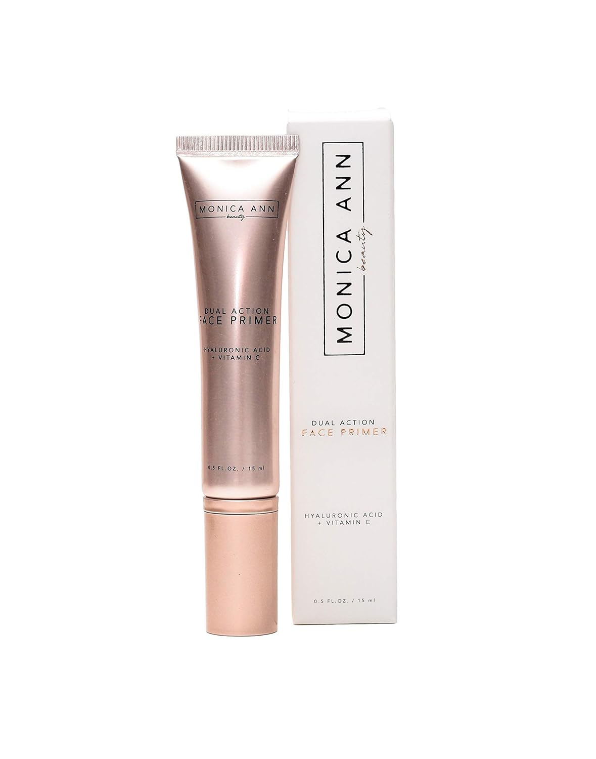  Dual-Action Face Primer (Vitamin C and Hyaluronic Acid), Monica Ann Beauty; Foundation Primer 15mL