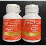 60 Capsules Myra E 400 IU Vitamin E d-Alpha Tocopherol by Myra E
