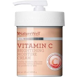 NATUREWELL Vitamin C Brightening Moisture Cream for Face and Body, 16 Oz