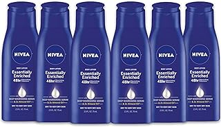 NIVEA Essentially Enriched Body Lotion - Pack of 6, 48 Hour Moisture For Dry to Very Dry Skin - 2.5 fl. oz. Bottles