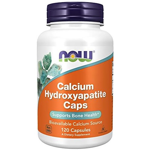  NOW Supplements, Calcium Hydroxyapatite Caps, Supports Bone Health*, 120 Capsules