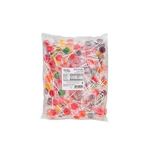  NULL Assorted Fruit Lollipops 4 Pound Bag