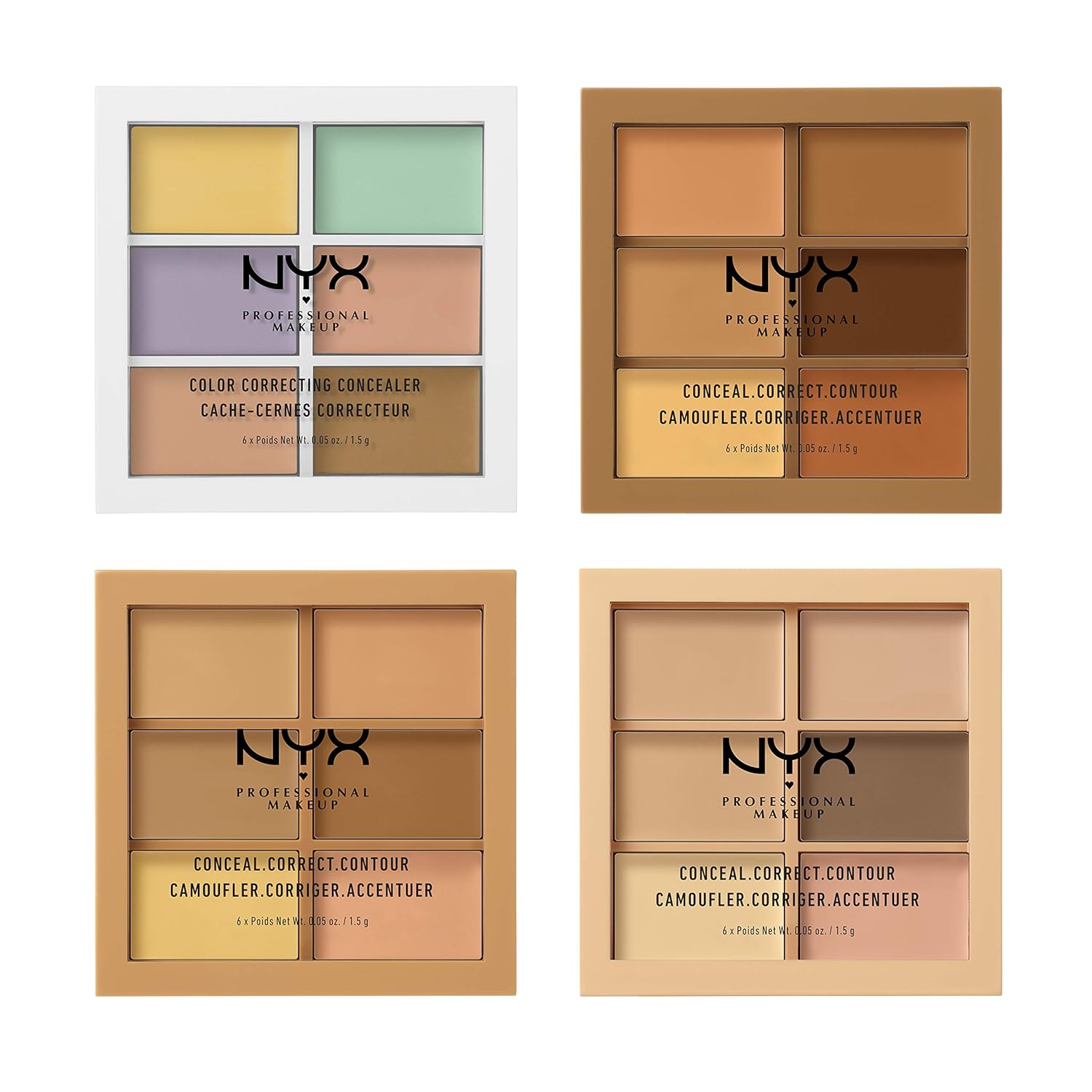  NYX PROFESSIONAL MAKEUP Concealer Color Correcting Palette