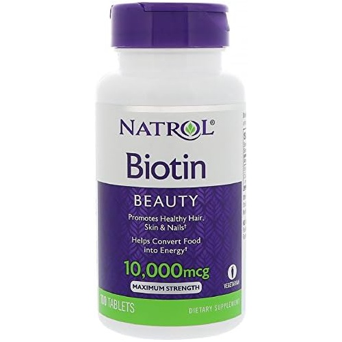  Natrol Biotin 10000 mcg, 100 Count (Pack of 1)