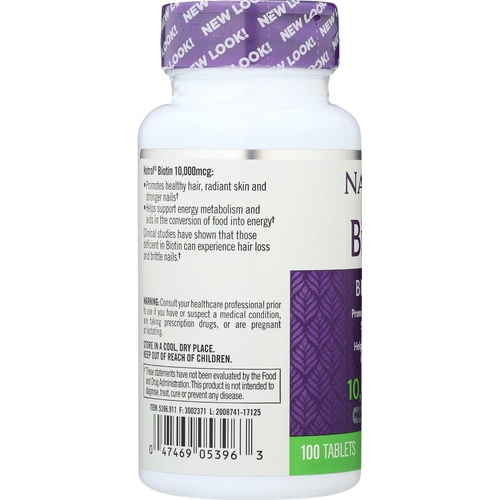  Natrol Biotin Max 10000 Mcg, 100 Tablets