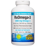 RxOmega-3 by Natural Factors, Natural Support for Cardiovascular Health with DHA and EPA, Daily Dietary Supplement, 240 Softgels